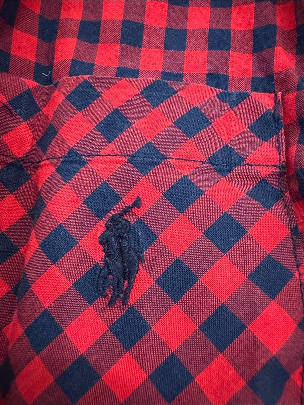 Ralph Lauren 3 Red and Black Buffalo Plaid Button-Down Shirt